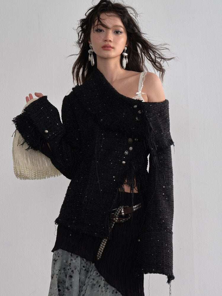 Tassel Metal Buckle Fragrance Jacket【s0000015693】