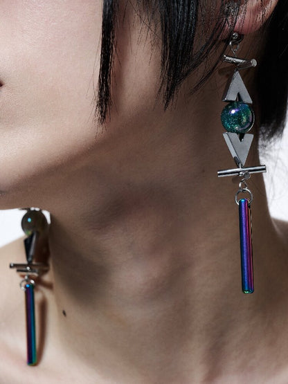 Futuristic Punk Heavy Earrings【s0000018820】