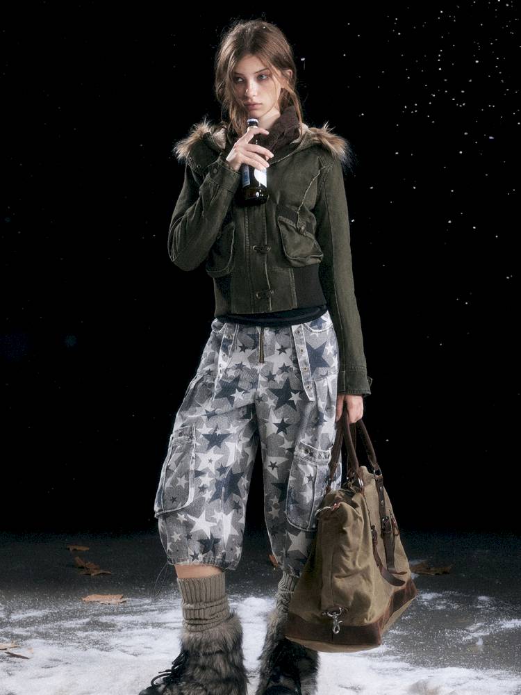 Hooded Short Cotton Jacket【s0000014432】