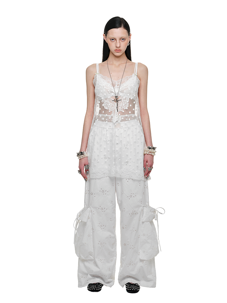 Lace See Through Halter Dress【s0000011602】