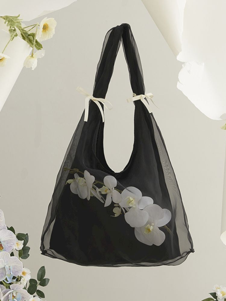 Butterfly Orchid Organza Bag【s0000013592】