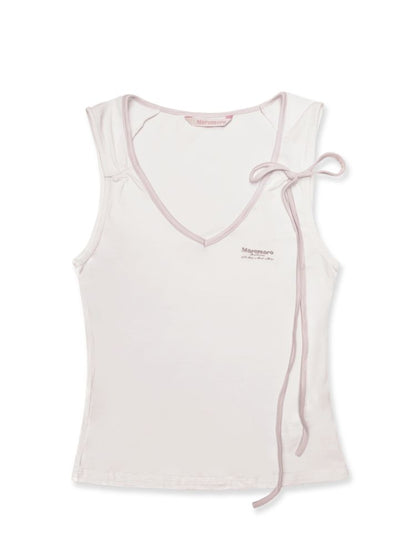 Collision color side sleeveless camisole tank top【s0000013440】