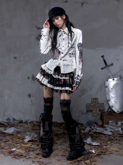 Slim-Fit Long-Sleeve Shirt Top【s0000014471】