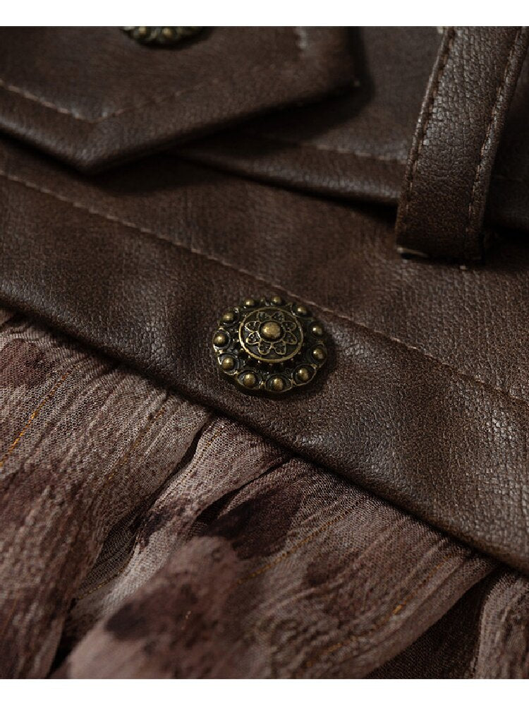 Brushed Sequin Leopard Cake Skirt【s0000017981】