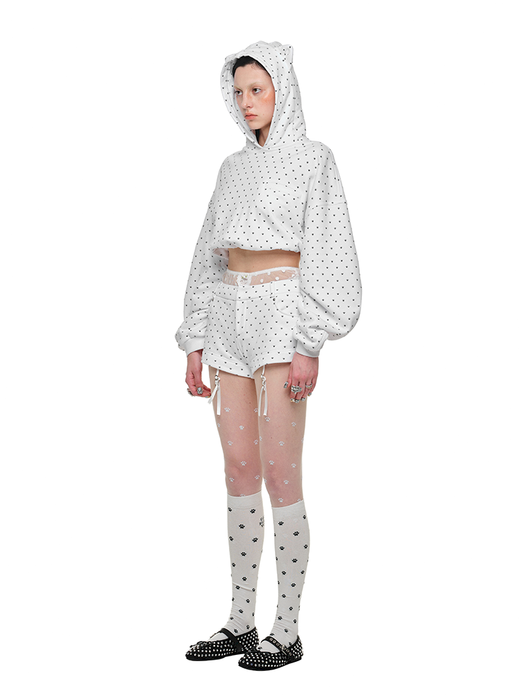 Cat Claw Polka Dot Printed Pants【s0000011586】