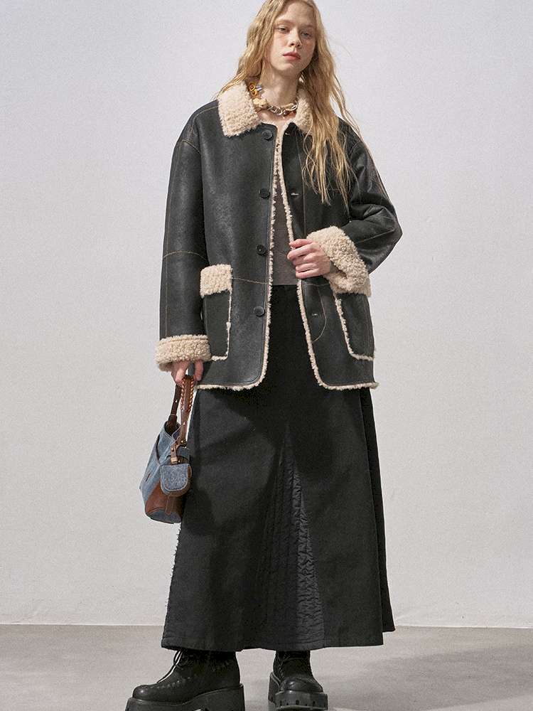 Cotton Paneled Quilted Maxi Skirt【s0000015213】