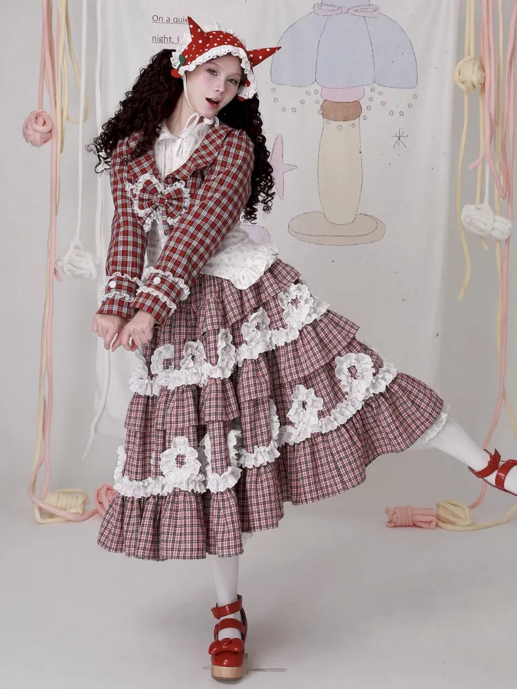 Old-fashioned Lolita cute girl skirt cake skirt【s0000014102】