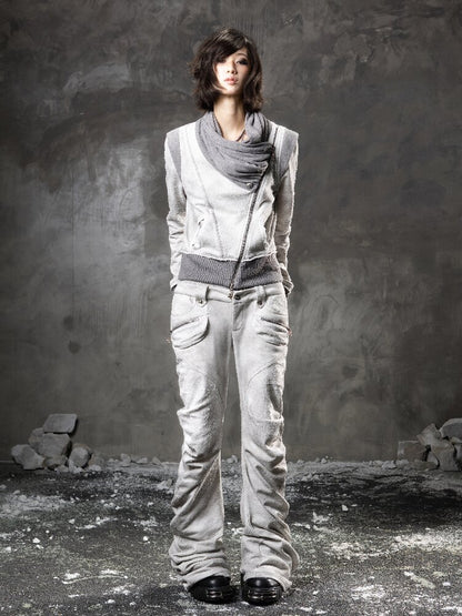 Stacked Collar Sweatshirt Jacket【s0000015952】