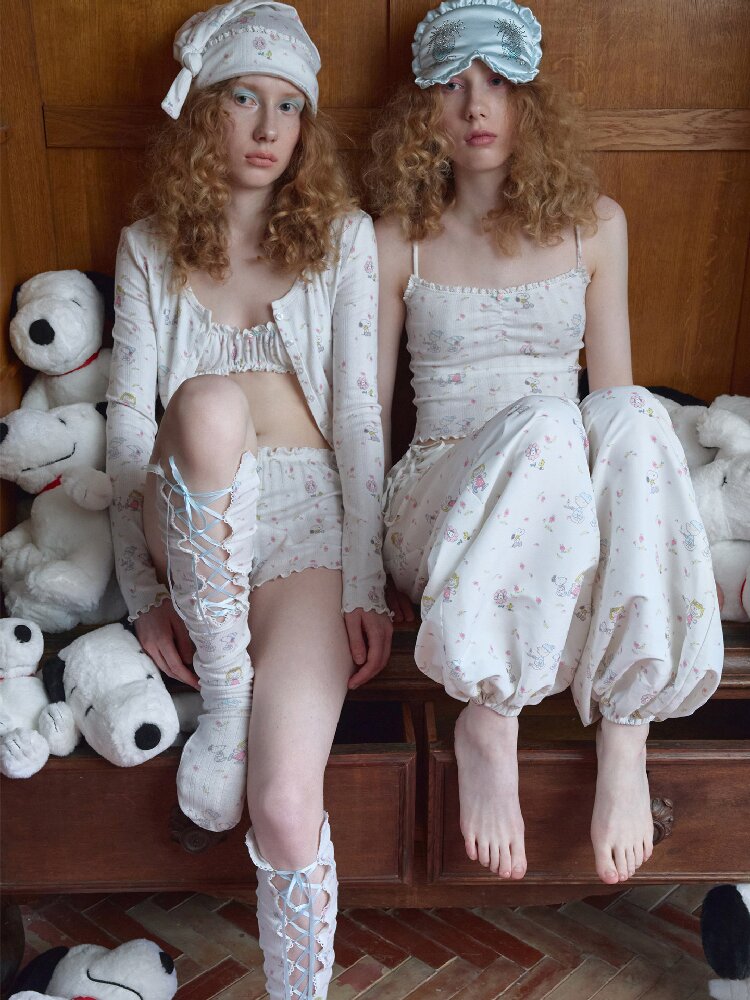 Printed Cotton Balloon Pants【s0000016920】