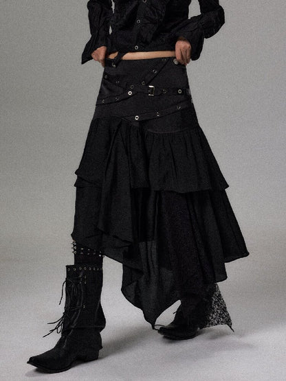 Court Punk Irregular Patchwork Skirt【s0000018501】