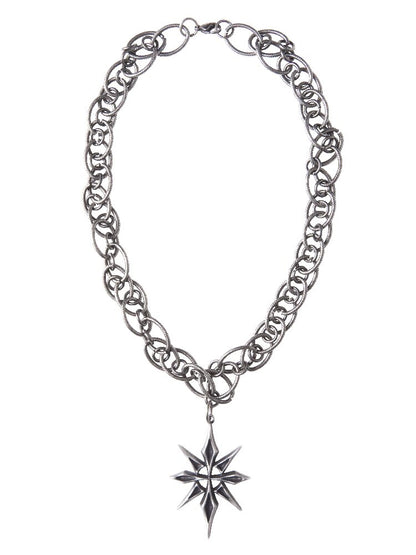 Vintage Heavy Work Cross Ring Necklace【s0000018981】