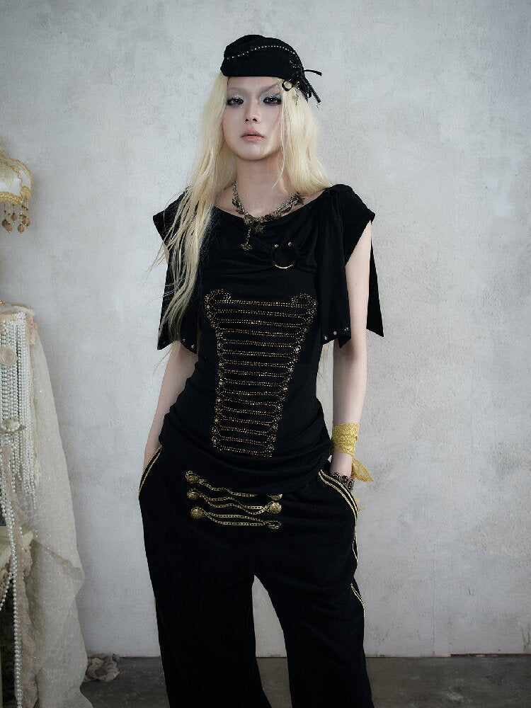 Vintage Court Knightly T-Shirt Dress【s0000017863】