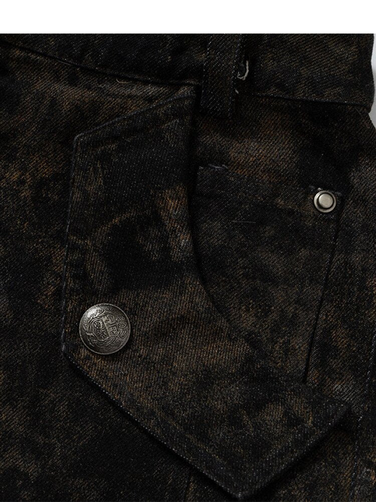 Washed Ripped Denim Harem Pants【s0000015549】