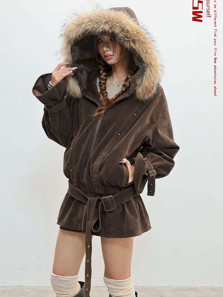 French Velvet Rabbit Fur Jacket【s0000014835】