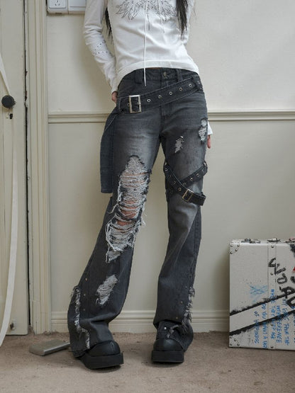 Low Rise Micro Slim Denim Trousers【s0000010718】