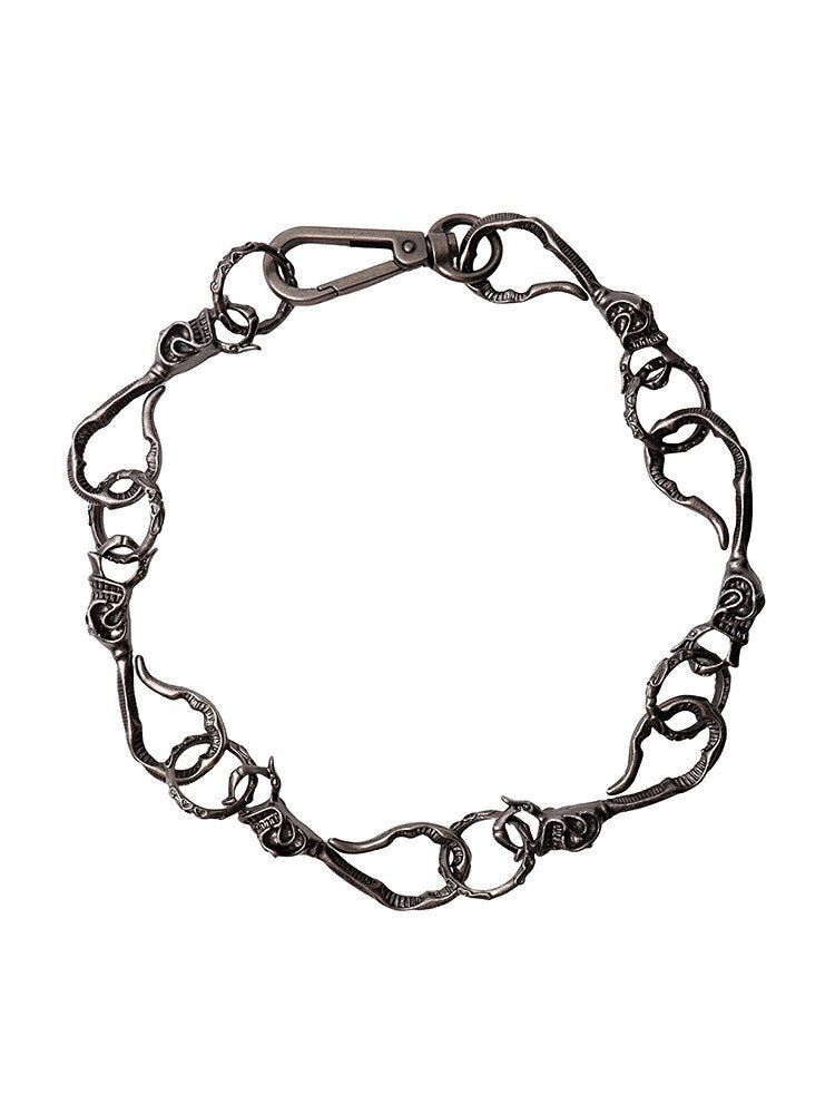 Retro Skull Lock Heavy Punk Chain【s0000018969】