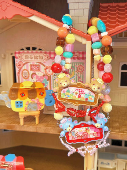 Acrylic Beaded Hair Clip Necklace【s0000011325】