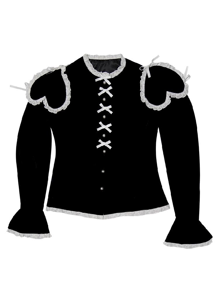 Removable Sleeve Love Velvet Top Jacket【s0000011338】