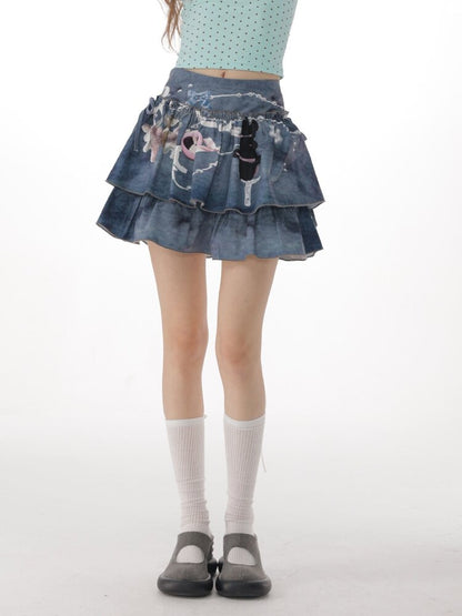 Misty Tone Slim Sweet Cool Skirt【s0000016840】