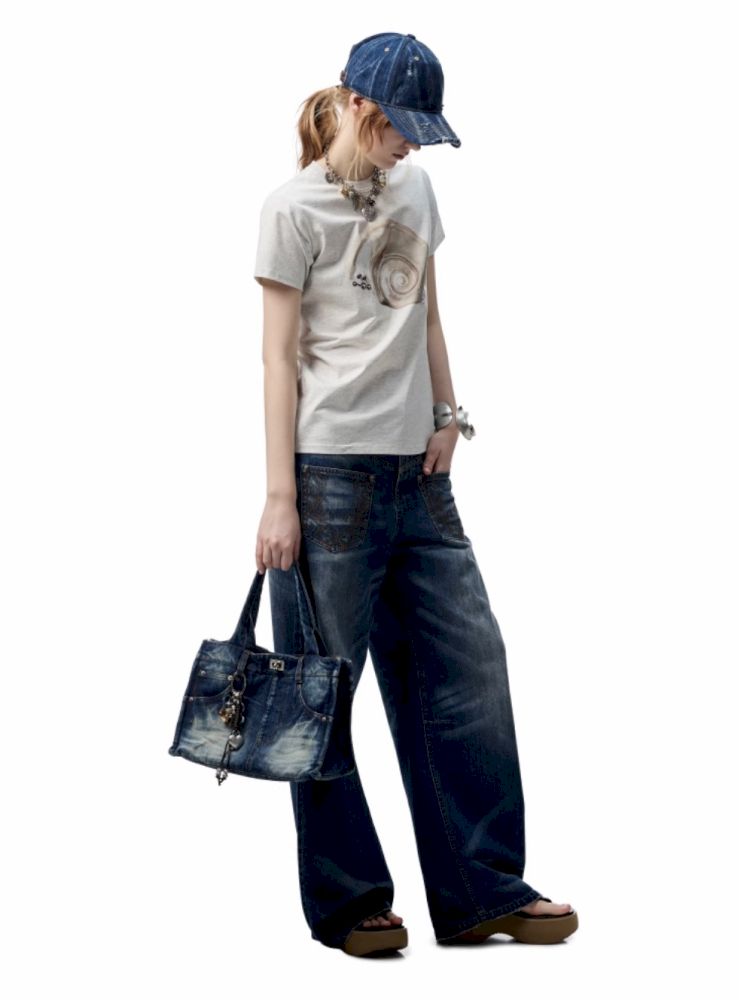 Aged Washed Machete Jeans【s0000012392】