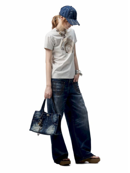 Aged Washed Machete Jeans【s0000012392】