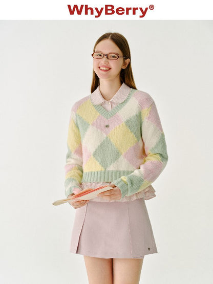 British Drop Shoulder Knit Sweater【s0000011967】