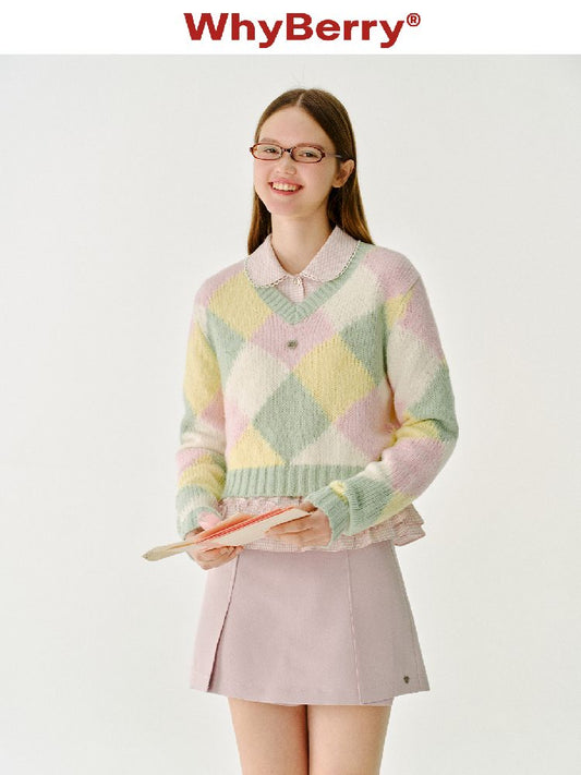 British Drop Shoulder Knit Sweater【s0000011967】