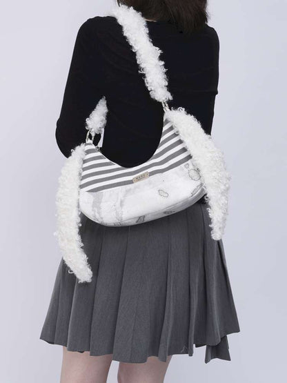 Rabbit Plush Versatile Commuter Crossbody Bag【s0000014618】