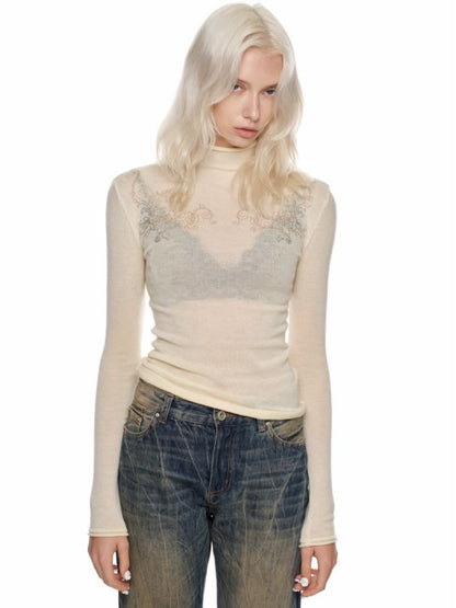 Knitted Turtleneck Bottom Shirt [S0000010645]