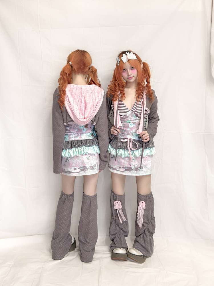 Cream Flower Bud Trim Skirt【s0000015202】
