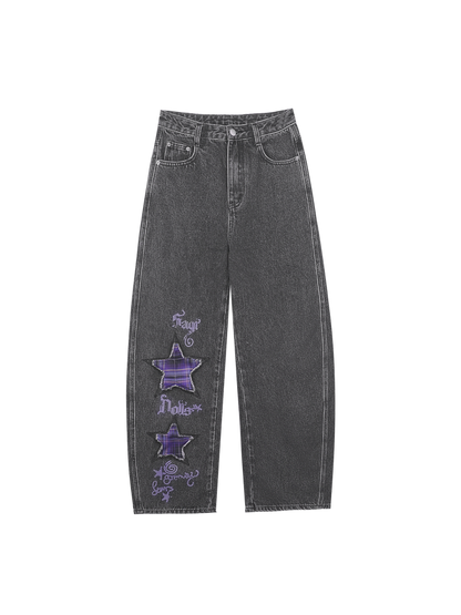 Graffiti Fake Two Purple T-Shirt【s0000015445】