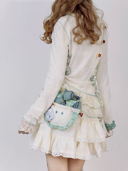 Splicing Shoulder Crossbody Apple Bag【s0000012371】