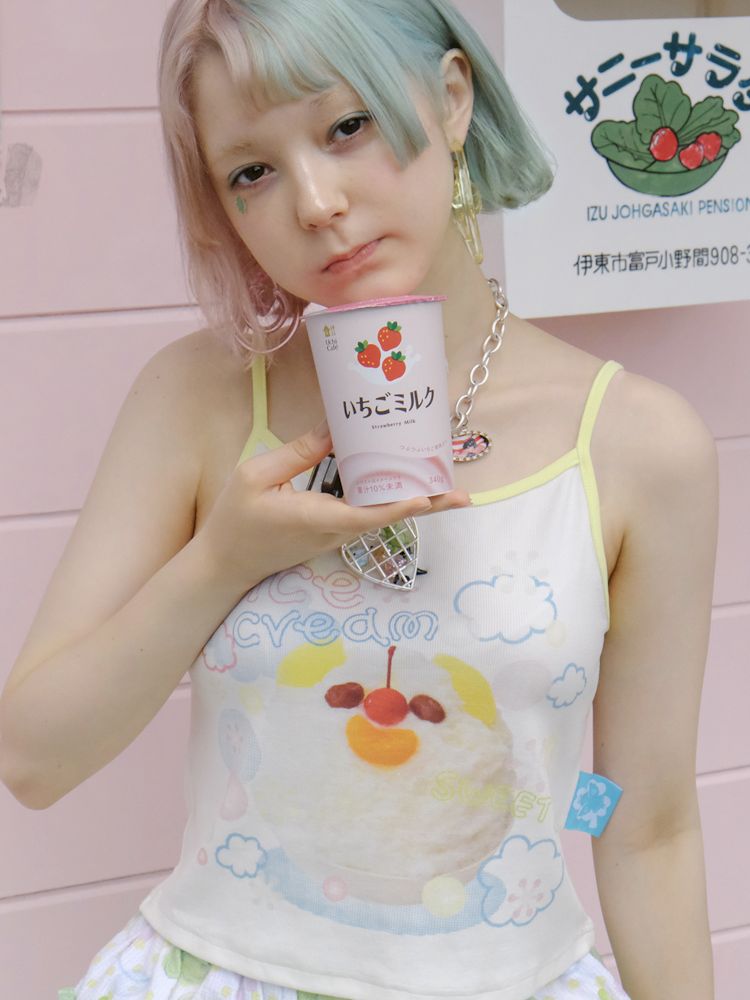 WHITE SWEET GIRL SMALL VEST CAMISOLE [S0000009088]