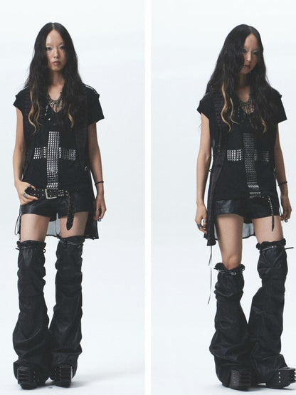 Soft Leather Short Leg Cover Set【s0000012688】