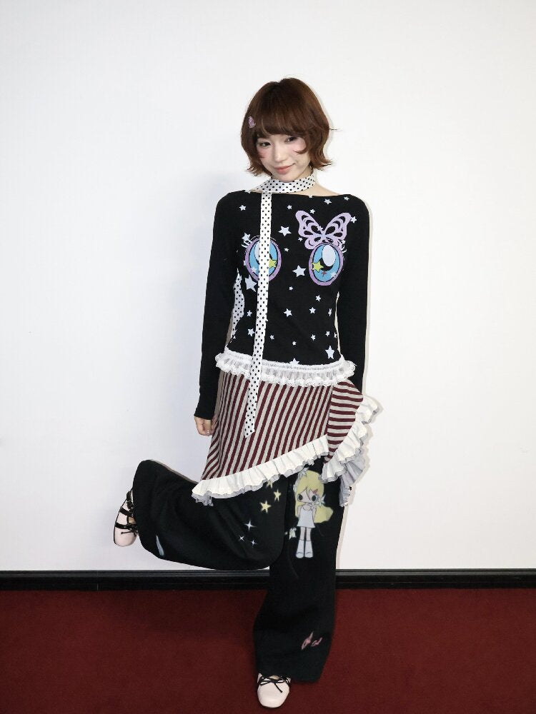 Knitted Lace Multi Wear Skirt【s0000018662】