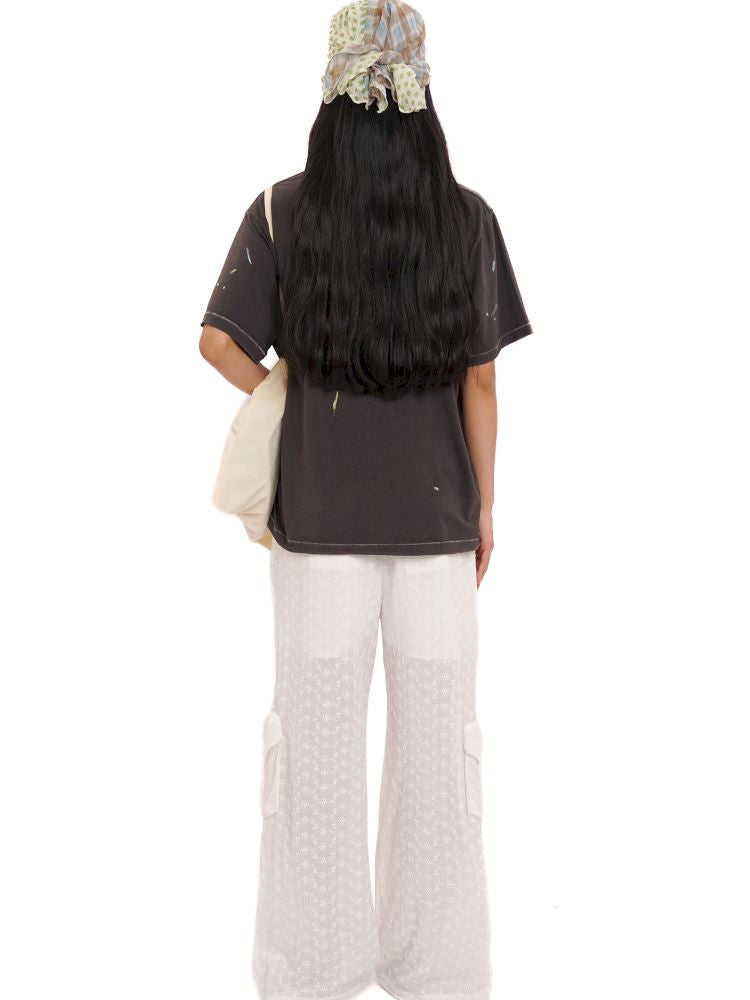 Round neck loose retro casual short-sleeved T-shirt【s0000013458】