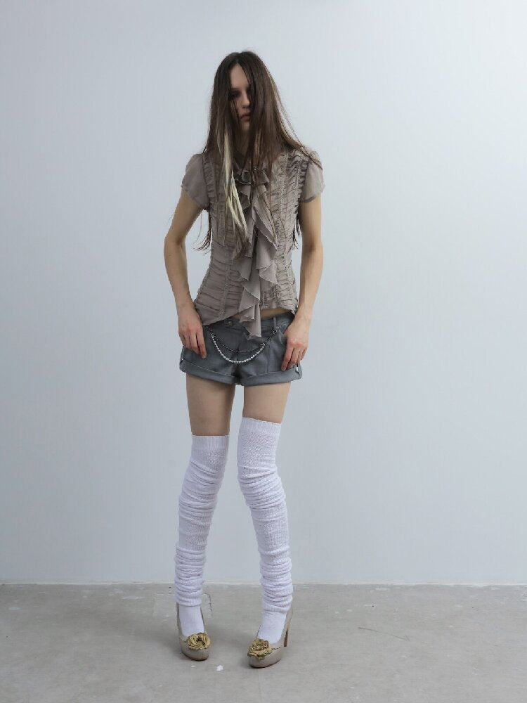 Vintage Worsted Fleece Mini Shorts【s0000016563】