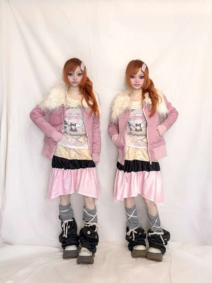 Slim Pocket Plush Collar Jacket【s0000015400】