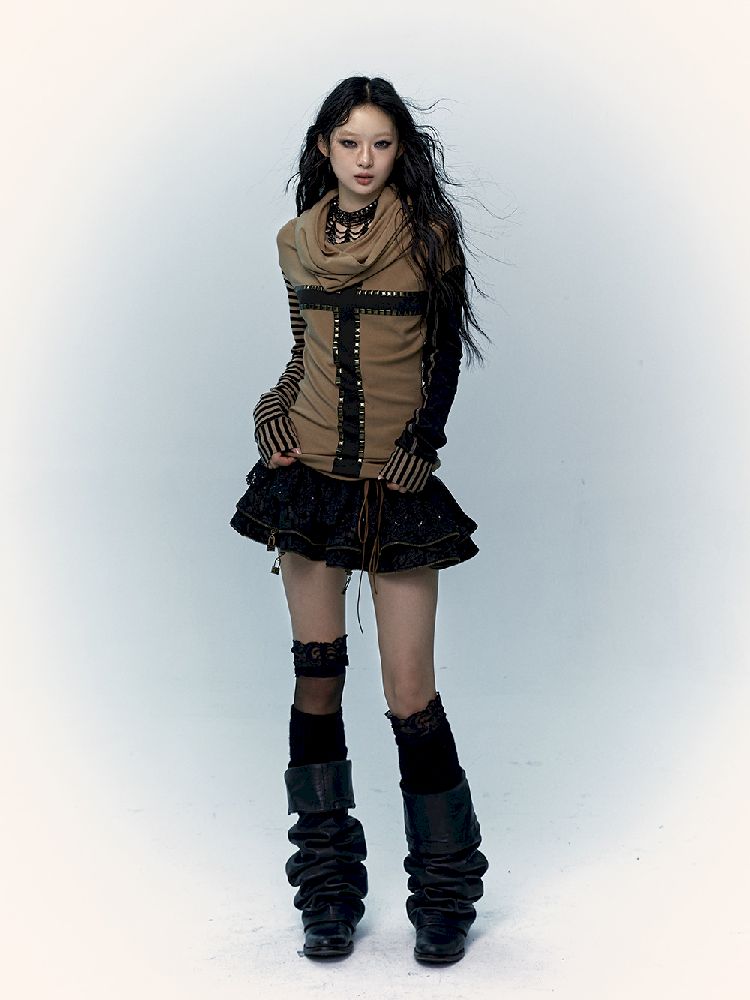 Striped Long Sleeve T-Shirt【s0000011216】