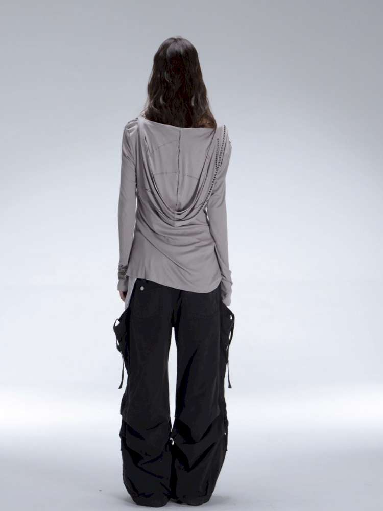 Armor Hooded Drape Lightweight T-Shirt【s0000014715】