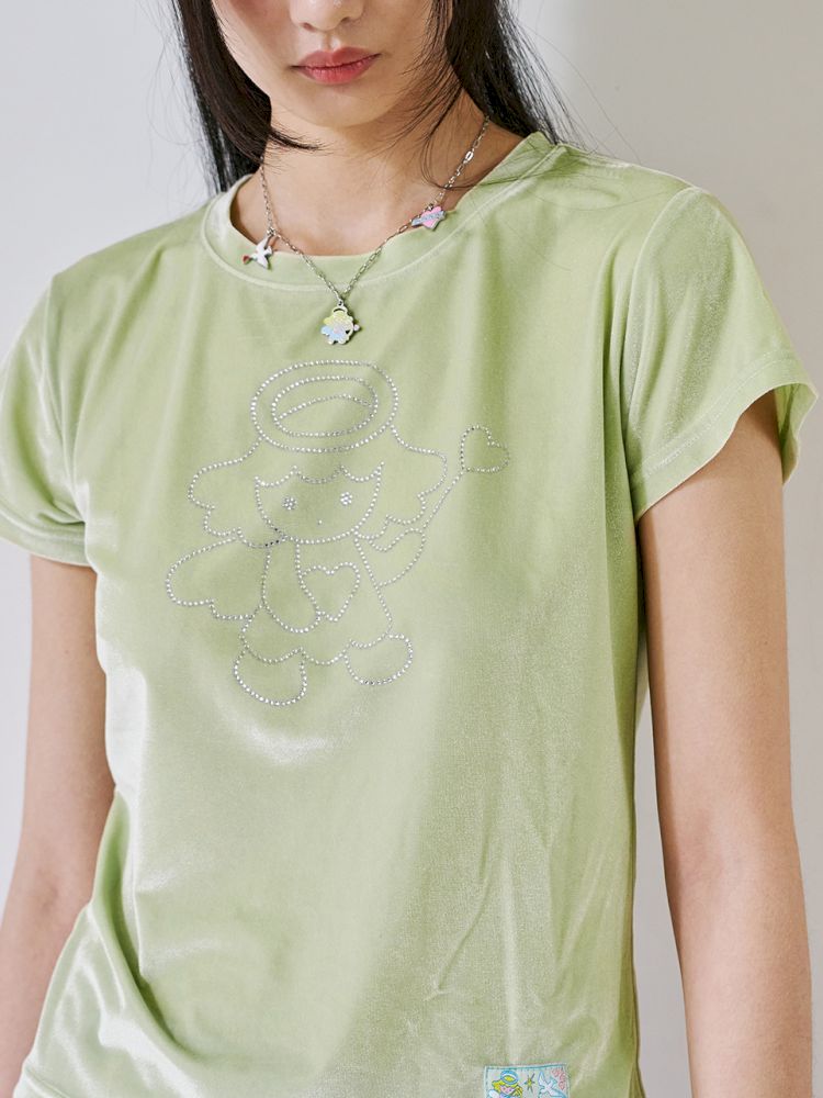 Velvet Cherub Hot Drill Short Sleeve T-Shirt【s0000012449】