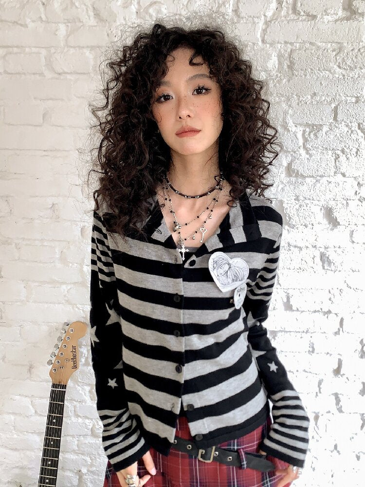 Classic Cut Star Knit Cardigan【s0000017900】