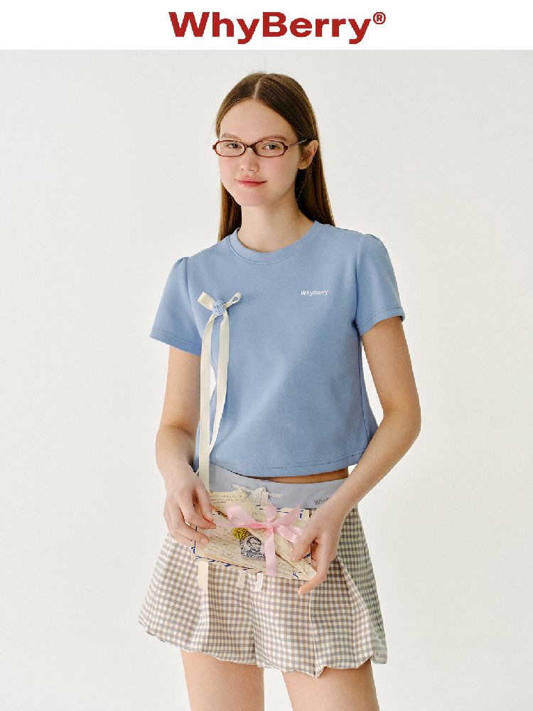 Bow Flutter T-shirt Short Sleeve【s0000011972】