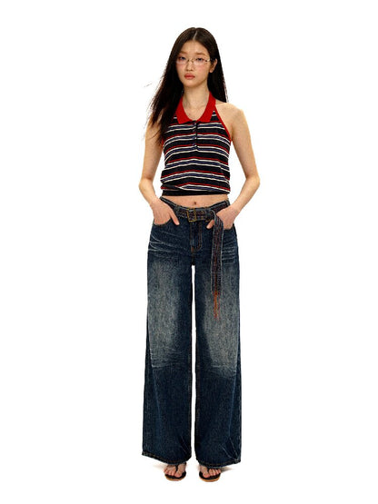 Vintage Bamboo Pleated Jeans【s0000016139】