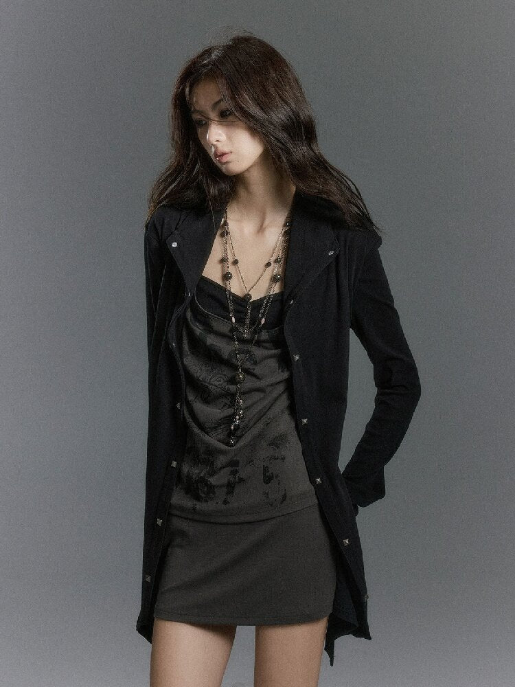 Patchwork Layered Faux Three-Piece Dress【s0000019243】