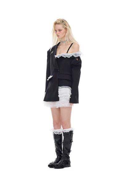 Sexy silhouette punk ballet suit【s0000012983】