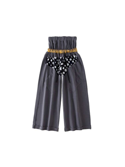 Polka Dot Paneled Wide Leg Pants【s0000015150】