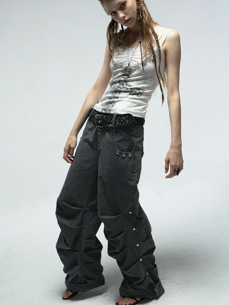 Rhinestone Cross Print Camisole【s0000012205】