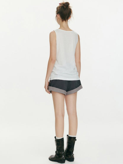 Summer Taste Two Tone Vest Top【s0000015680】