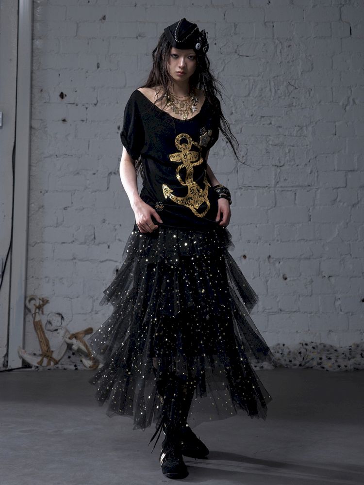 Multi-Layered Mesh Cake Skirt【s0000012789】